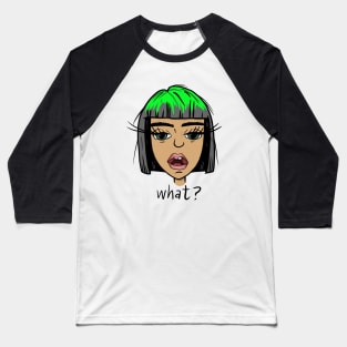 Attitude Girl Baseball T-Shirt